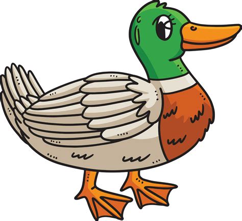 Mother Duck Cartoon Colored Clipart Illustration 23851416 Vector Art at ...