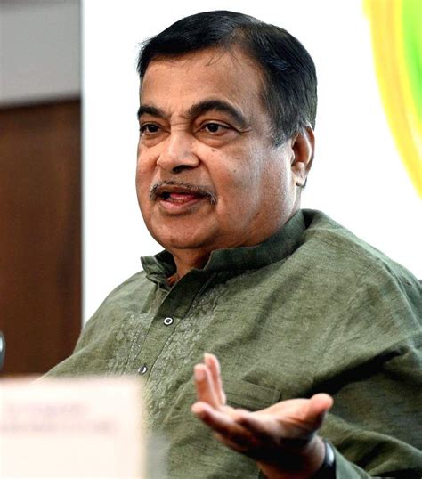 Union Minister for Road Transport and Highways Nitin Gadkari briefs the media