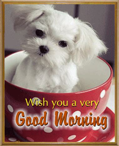 Doggy Says Good Morning! Free Good Morning eCards, Greeting Cards | 123 Greetings