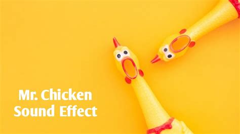 Mr. Chicken Sound Effect - Toy Chicken Sound | Rubber Chicken Sound | mr. chicken official - YouTube