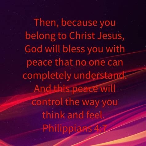 Philippians 4 7, Principles, Bible Verses, Thinking Of You, Christ, Understanding, Neon Signs ...