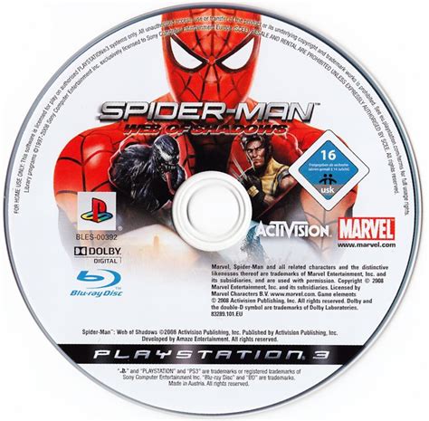 Spider-Man: Web of Shadows (2008) box cover art - MobyGames