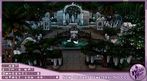 Sims 4 New Orleans Cemetery at MikkiMur - The Sims Game