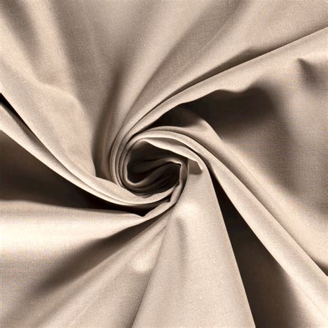 Cotton Linen Blend Fabric | Beige