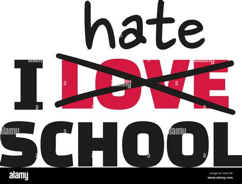 I hate school Stock Photo - Alamy