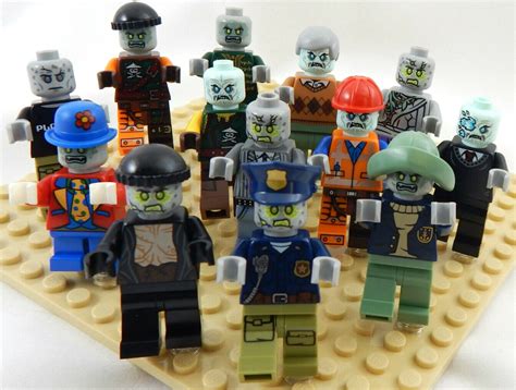 x3 Mystery LEGO Zombie Minifigs - The Minifig Club