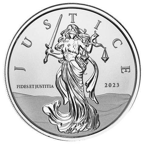 2023 1 oz Lady Justice Silver Coin