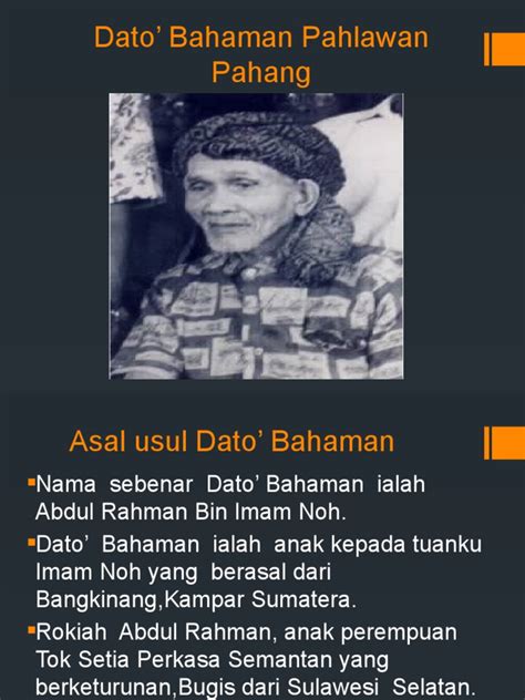 Dato' Bahaman Pahlawan Pahang | PDF