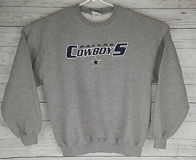 Dallas Cowboys Men's XL Gray Sweater Pullover Long Sleeve Shirt NFL Football | eBay