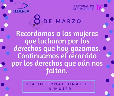 8 de Marzo Día Internacional de la Mujer – CEDEPCA