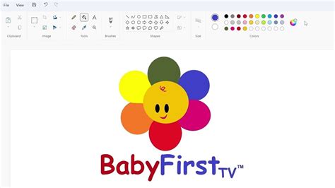 How to draw the BabyFirst logo using MS Paint | How to draw on your ...