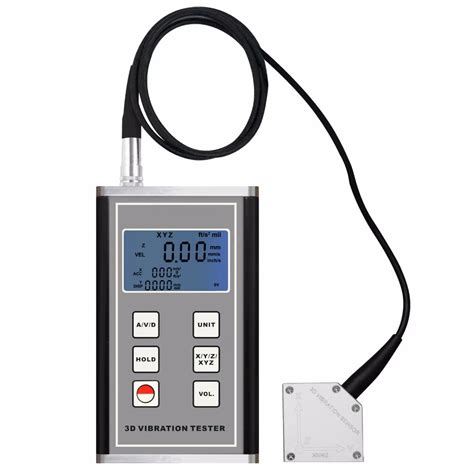 Digital Vibration Meter 3 Axis Piezoelectric Accelerometer Sensor ...