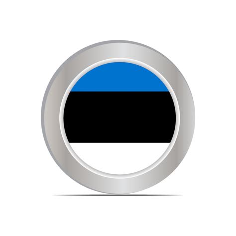 Estonian national flag isolated in official colors. 26759138 Vector Art ...