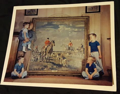 RARE! late 1930s Bing Crosby family Kodachrome photo print, his four ...