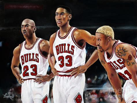 Threepeat - Chicago Bulls - Michael Jordan Scottie Pippen Dennis Rodman ...