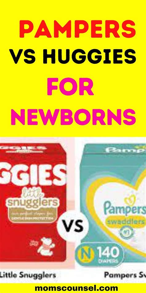 two boxes of pampers vs huggies for newborns and newborns are shown