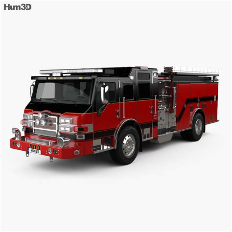 Pierce E402 Pumper Fire Truck 2018 3D model - Download Truck on ...