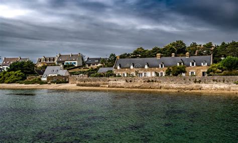 Village Le Conquet at the Finistere Atlantic Coast in Brittany, France Stock Image - Image of ...