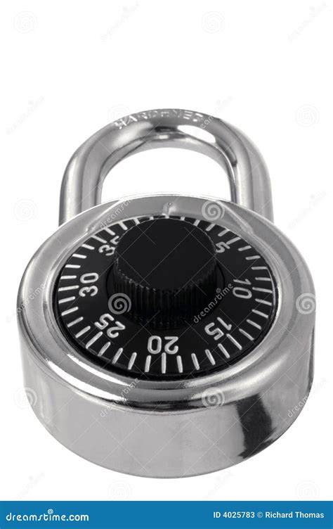 Combination Security Padlock Stock Image - Image of path, shot: 4025783