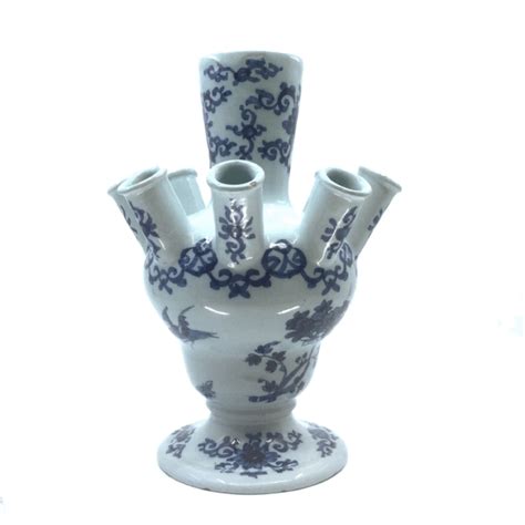 •D1905. Pair of Blue and White Early Flower Vases – Aronson Antiquairs of Amsterdam | Delftware ...