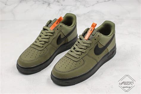 Nike Air Force 1 07 Khaki Dark Green Medium Olive /Black-Starfish