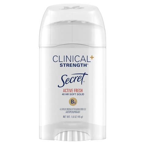 Secret Clinical Strength Soft Solid Antiperspirant Deodorant, Active ...