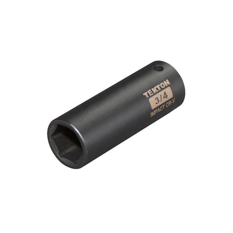 TEKTON 1/2 in. Drive 3/4 in. 6-Point Deep Impact Socket-47790 - The ...