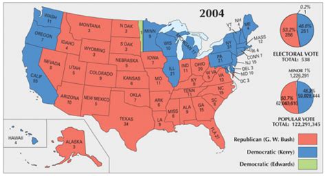 US Election of 2004 Map - GIS Geography