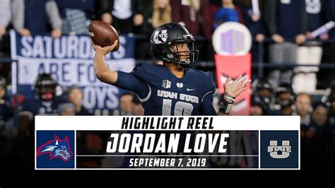 Jordan Love Highlights: Stony Brook vs. Utah State (2019) | Stadium - YouTube