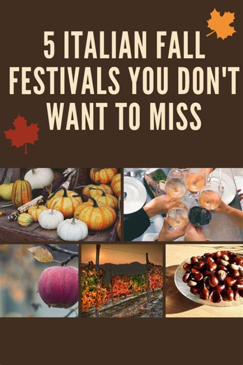 5 Italian Fall Festivals You Don't Want to Miss - Ciao Mondo Bello