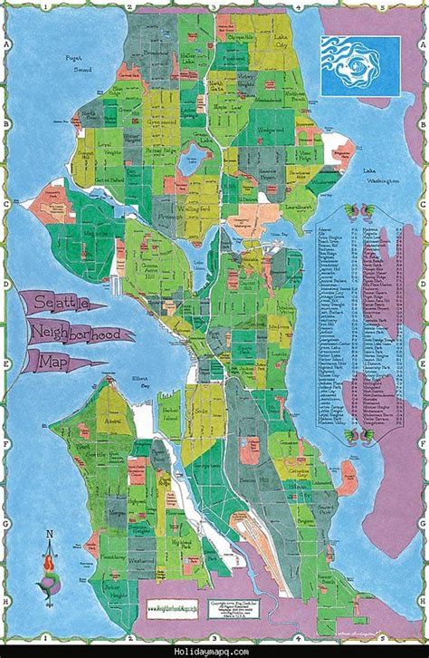 Seattle Central District Map