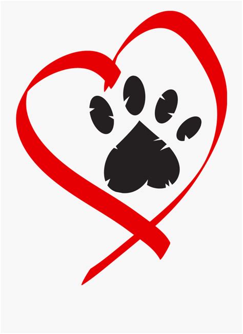 Pawprint clipart dog love, Pawprint dog love Transparent FREE for ...