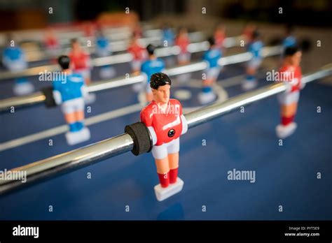 Table football players Stock Photo - Alamy