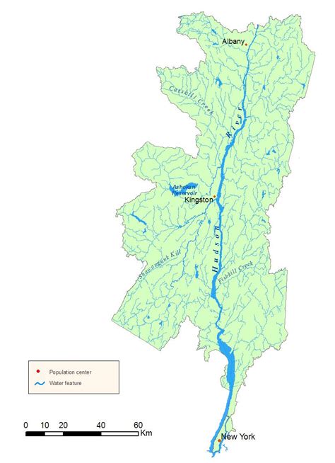 Map Of Hudson River | Color 2018