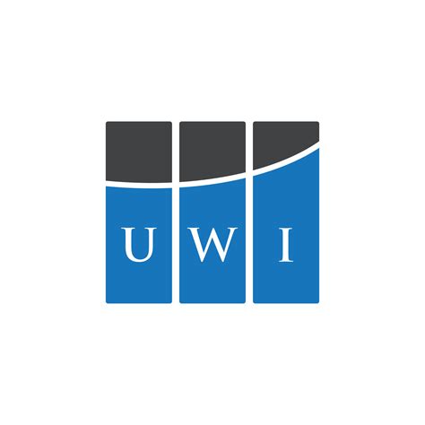 UWI letter logo design on white background. UWI creative initials ...