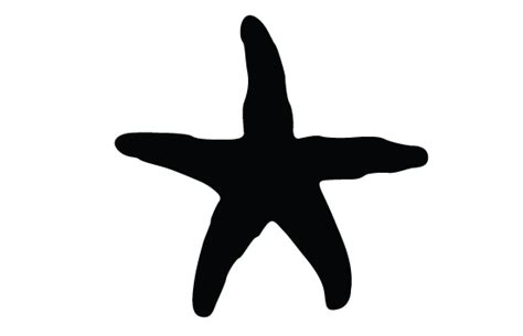 starfish clipart silhouette - Clipground