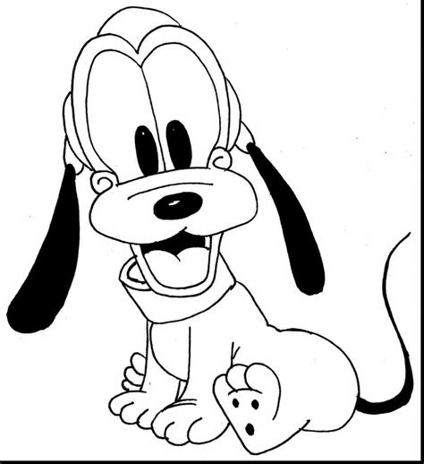 Pluto The Dog Coloring Pages at GetColorings.com | Free printable colorings pages to print and color