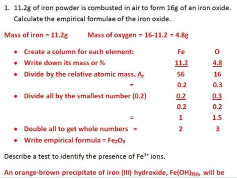 Empirical Formula and Water of Crystallisation Worksheets | Teaching Resources