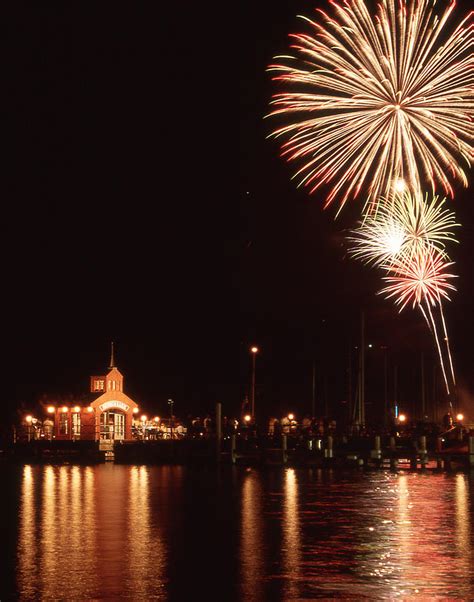 Fireworks over Harbor 5 Photograph by Roger Soule | Fine Art America