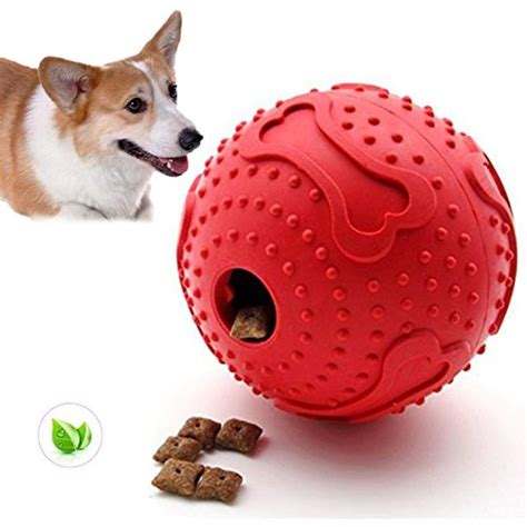 ThinkPet Rubber Treat Dispenser Interactive Dog Toy Red XL Size ...