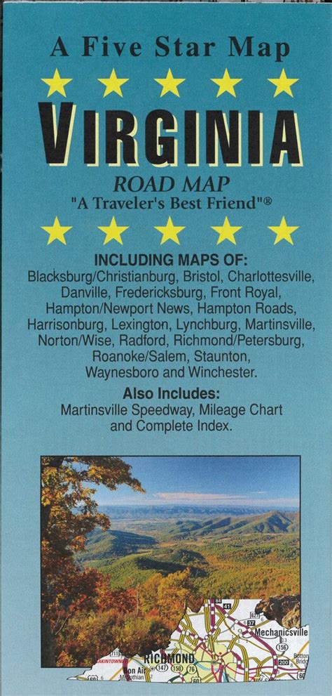 In Stock: Virginia Road Map – World Road Maps