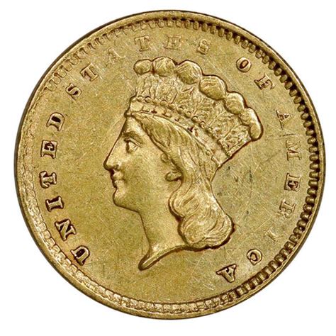 1861 Type-3 Gold Dollar - Extremely Fine