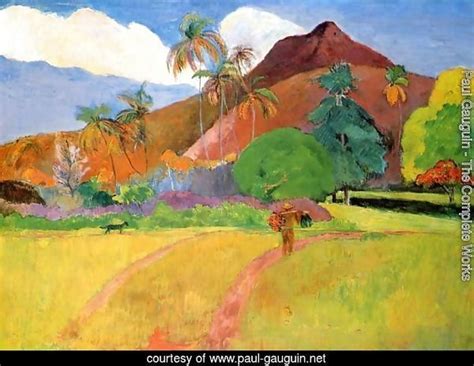 Paul Gauguin - The Complete Works - Tahitian Landscape2 - paul-gauguin.net