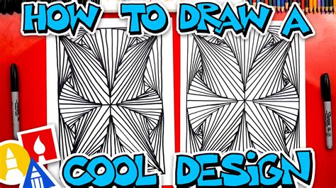 How To Draw A 3D Abstract Design - Art For Kids Hub