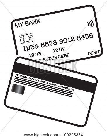 Debit Card Black Vector & Photo (Free Trial) | Bigstock