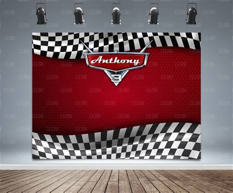 Disney Cars Backdrop Banner Birthday Theme Race Car | Etsy in 2021 | Banner backdrop, Kids party ...