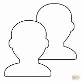 Busts In Silhouette Emoji coloring Page  Free Printable Coloring Pages sketch template