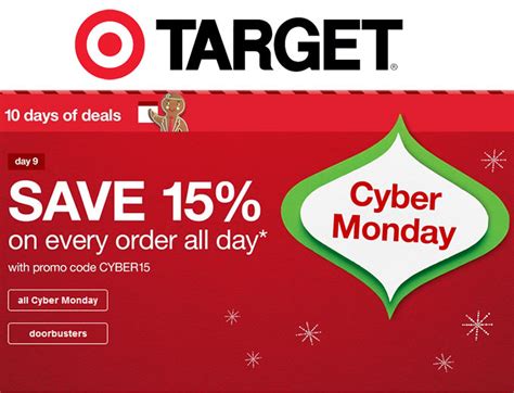 Target Cyber Monday Deals + Extra 15% off + Free Shipping