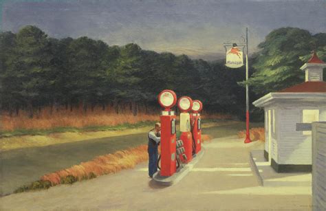 Edward Hopper Gas Station 1940 Painting by Edward Hopper