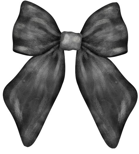 Black Coquette bow watercolor 37073170 PNG